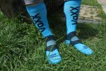 Blau Kompress Socken für Lauf Blau 1
