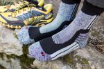 Neu Socken für Skifahrer in den Alpen