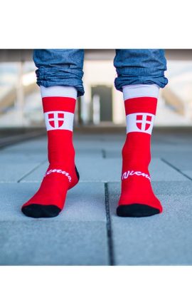 Socken mit Wien Motiv in der Stadt