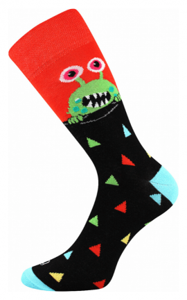 Bunte Socken mit UFO