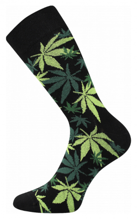 Bunte Socken mit Marihuana