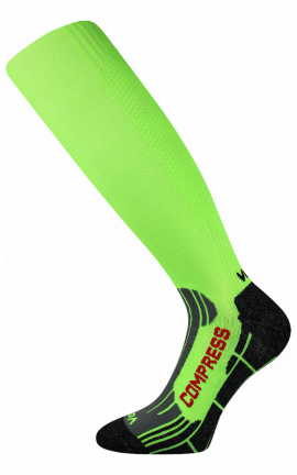 Kompress Socken für Lauf Lime Grün