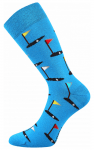 Bunte Socken Golf in Blau Color