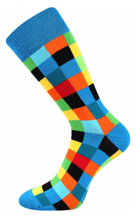 Lustige Socken mit Kuben
