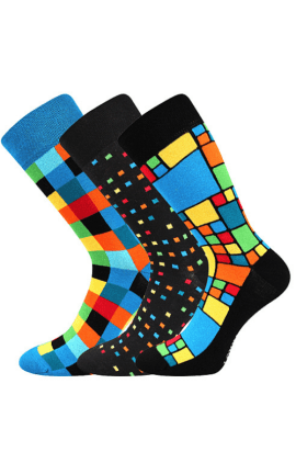 Lustige Socken mit Kuben