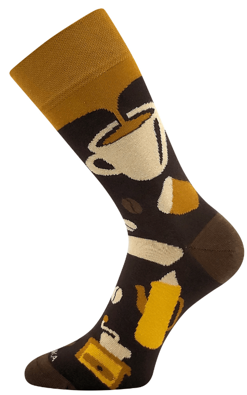 Bunte Socken Coffee