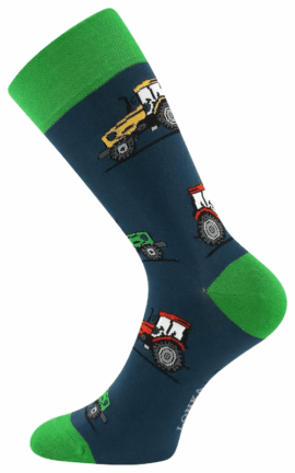 Socken mit Traktor Motiv