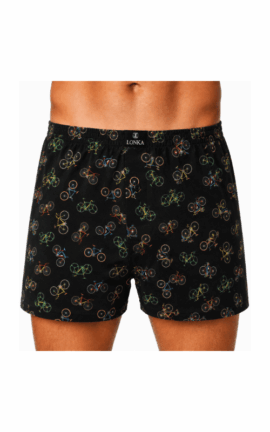 Boxershorts für Herren mit Fahrrad-Motiv