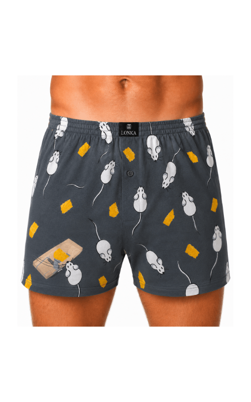Boxershorts für Herren mit Mäuse-Motiv