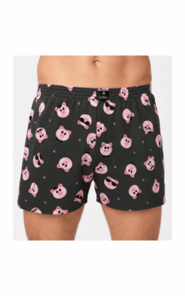 Boxershorts für Herren mit Schweinchen-Motiv