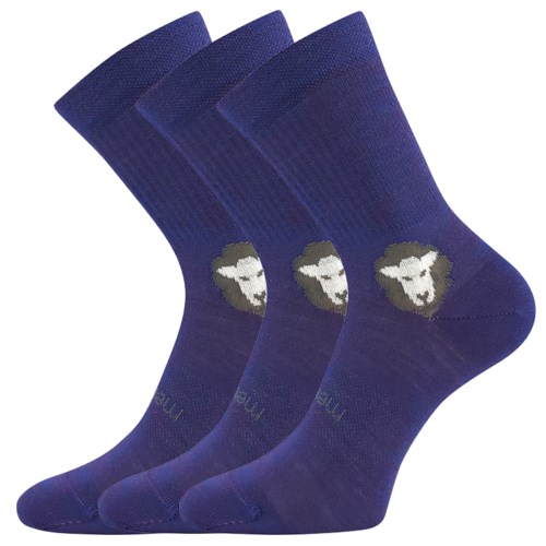 Barefoot merino fialova slozena