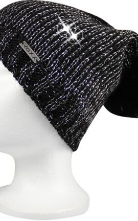 Damen Mütze MERIVA Schwarz-Silber