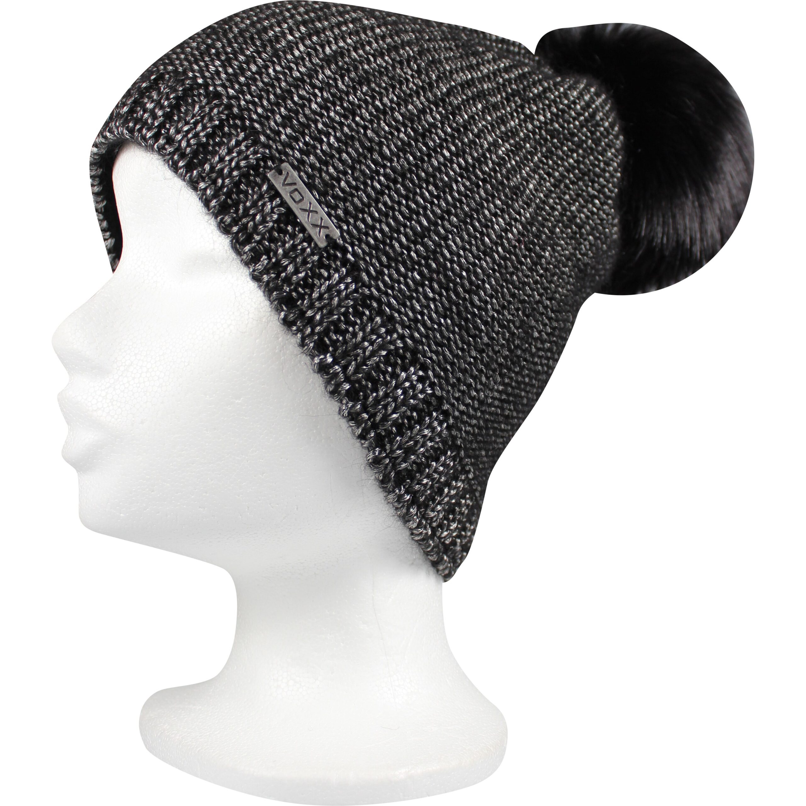 Damen Mütze TALISMAN Schwarz-Silber