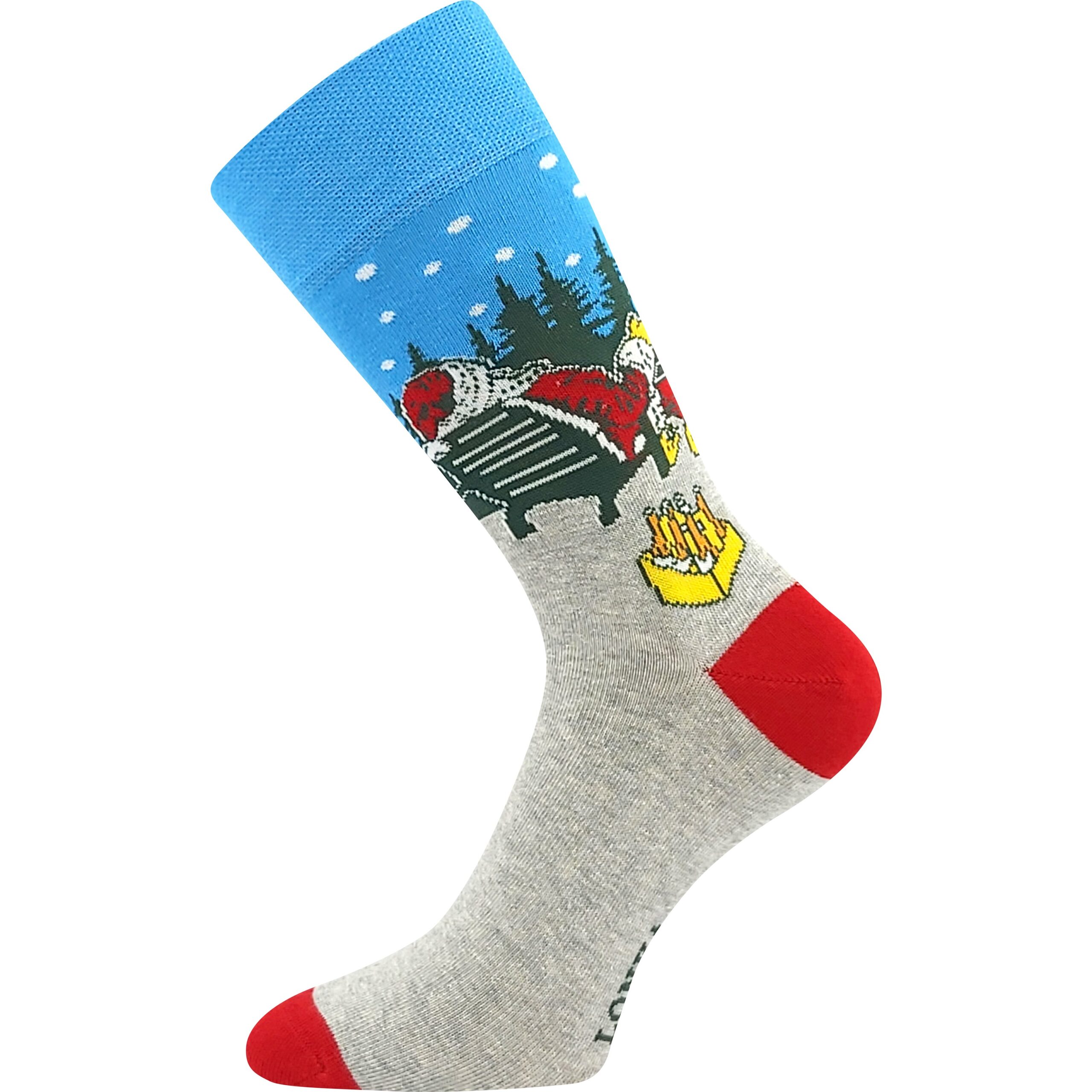 Socken DAMER Weihnachten Santa mit Bier